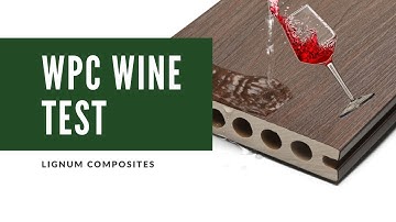 Lignum Composites Deck WPC Red Wine Test
