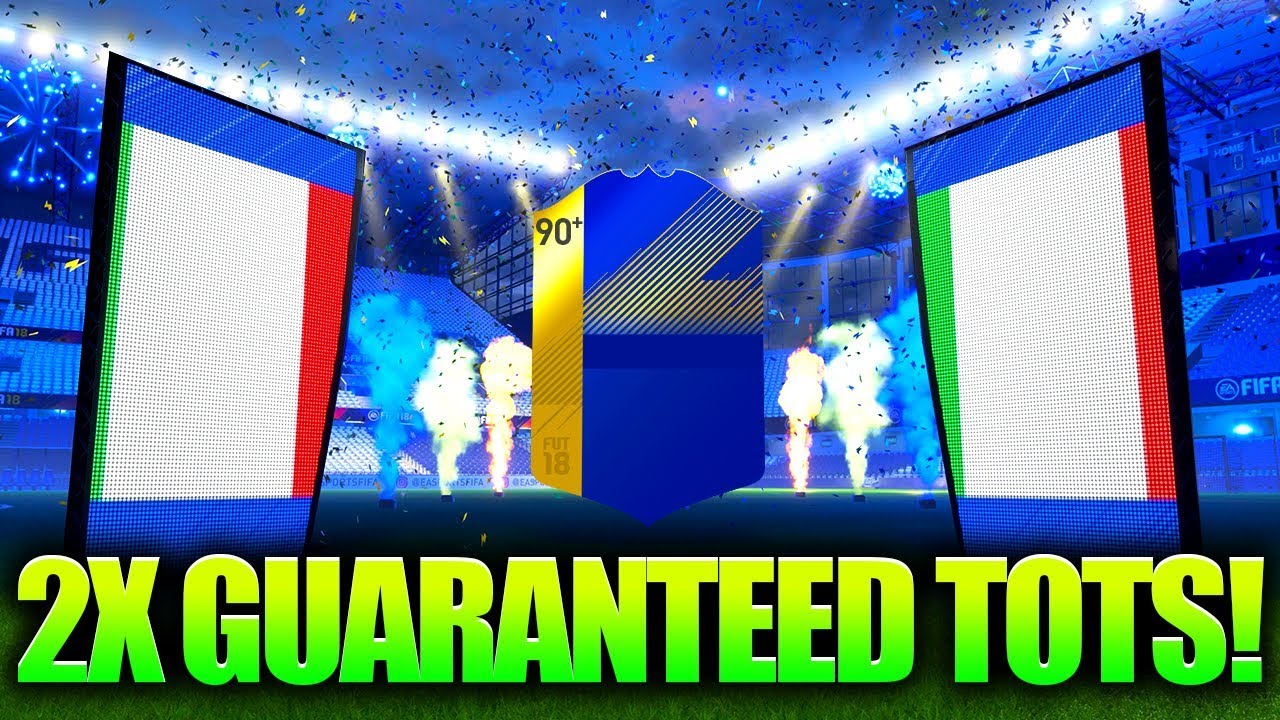 GUARANTEED TOTS IN A PACK!! FIFA 18 TOTS SBC X2!
