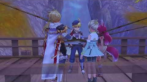 Rune Factory 5 Unnamed Event - Fishing with Lucy, Fuuka & Reinhard