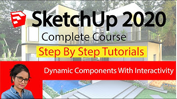#SketchUp beginners tutorials #Step By Step Method  creating dynamic components with Interactivity