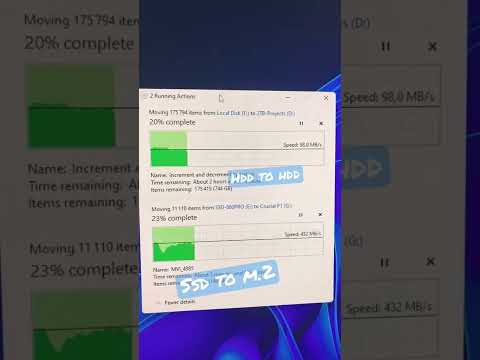 Copy speed HDD&SSD #shorts