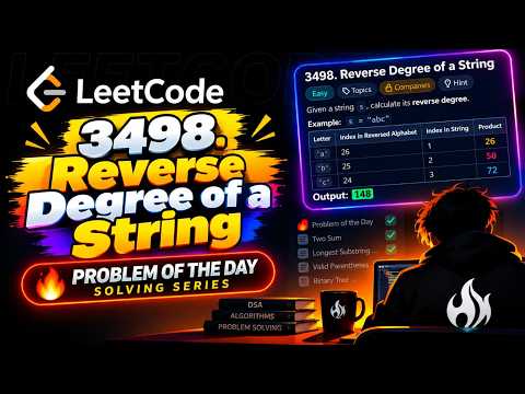 Leetcode 3498 - Reverse Degree of a String | LeetCode POTD | Explained in Tamil