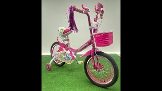 Bicicleta Para Niñas Princesas Rin 16 4 A 8 Años Rosa