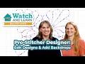 How to edit designs in prostitcher designer  with backdrop  watch  learn quilting show