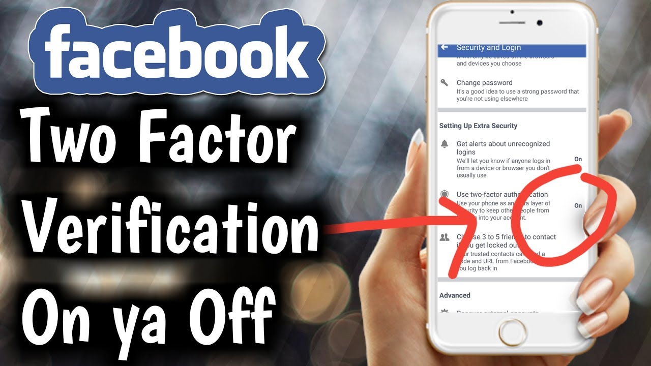 Facebook two factor step verification /Facebook two factor step