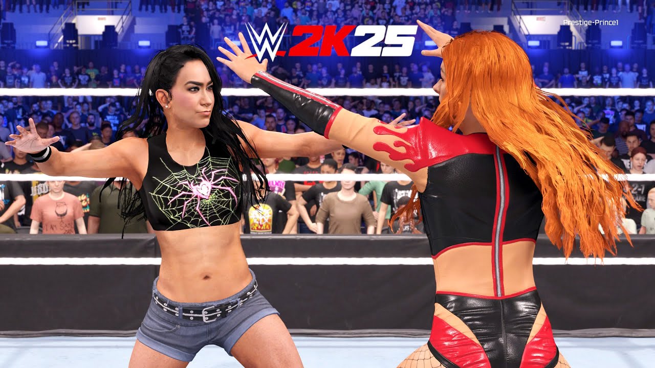 WWE 2K25 - Эй Джей Ли против Бекки Линч I ПОЛНЫЙ МАТЧ (PS5)