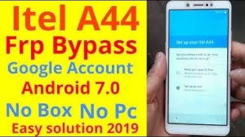 Itel A44 Frp Bypass Without computer Laptap New trick 2020
