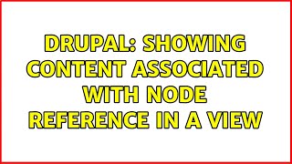 Drupal: Showing content associated with node reference in a view