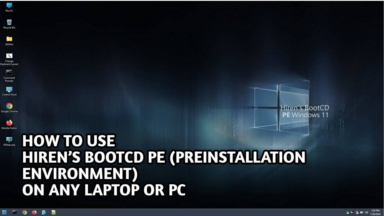 HOW TO MAKE A HIREN'S BOOTCD PE (PREINSTALLATION ENVIRONMENT) BOOTABLE ...