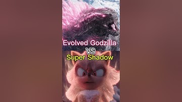 Evolved Godzilla (GXK) Vs Super Shadow (STH3) #supershadow #godzilla #legendary #toho #sonic3movie