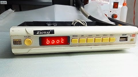 Ziony Yellow gx6605s NK DD FREE DISH BOX  boot logo problem solution (हिंदी)