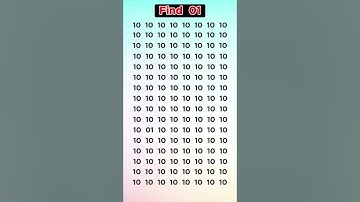 Find 01 -  Test your high visual skills by finding the hidden number in 5 secs #trendingshorts