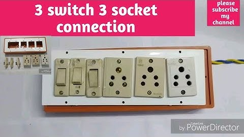 3 switch 3 socket connection in hindi ||switch socket connection||extension board kaise banaye