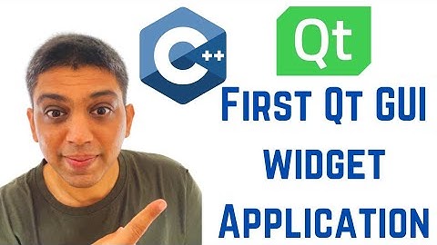 Qt Tutorials For Beginners - First Qt GUI widget Application