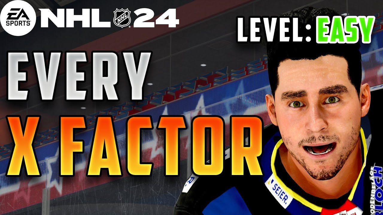 Scoring With EVERY X Factor in NHL 24 (Level: EASY)
