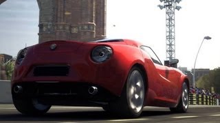 Alfa Romeo 4C - exhaust sound, acceleration and cruising | GRID 2