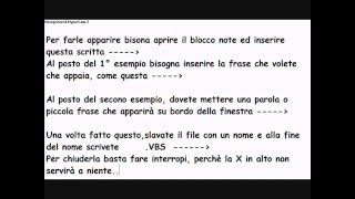 Tutorial - Creare finti messaggi di Windows (Blocco Note)