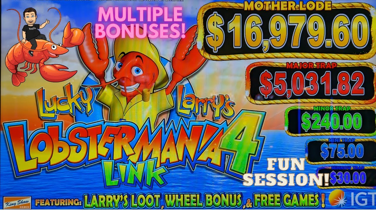 Multiple Bonus 🦞Lobster Larry, 💸Multiple Bonuses, and a 🎉Fun Session! #casino # ...