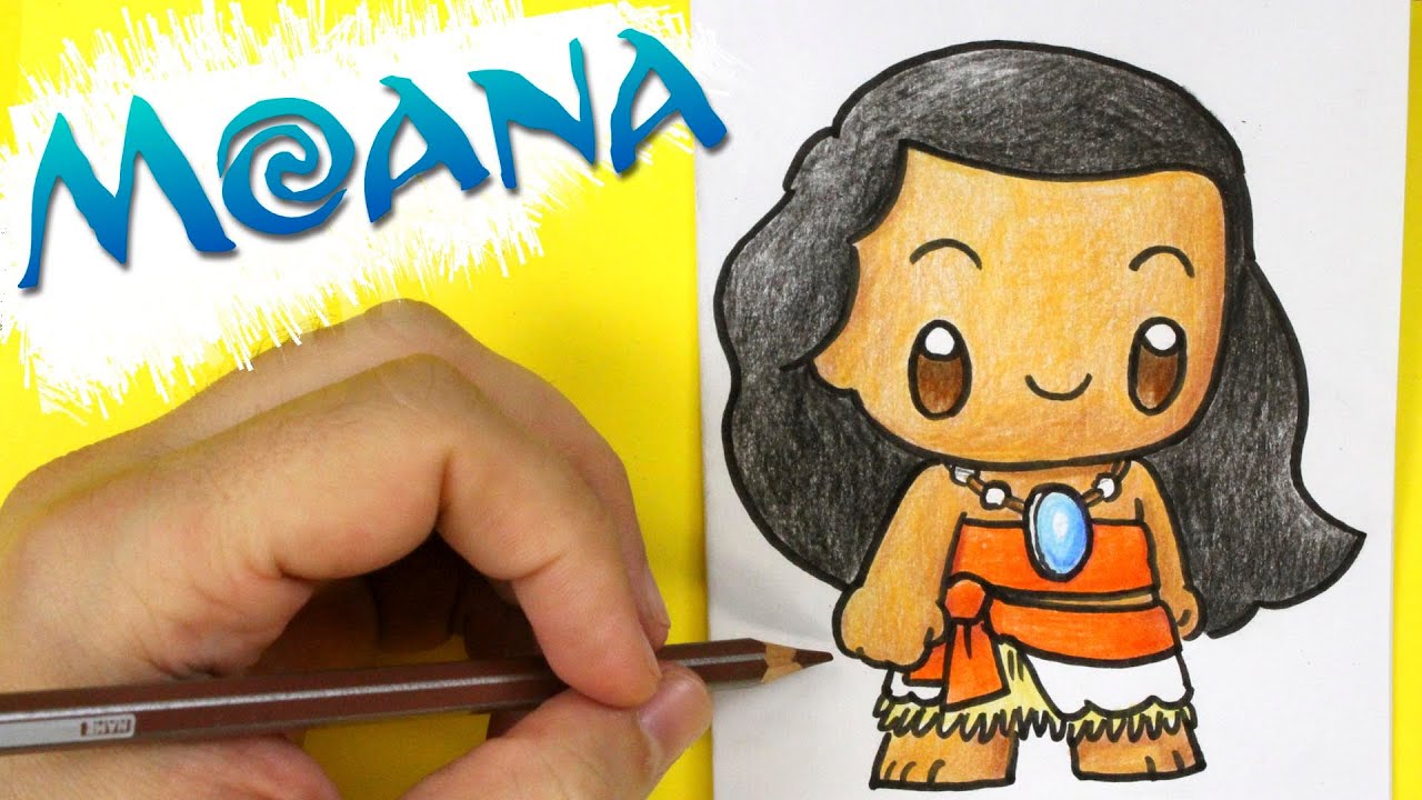 COMO DIBUJAR A MOANA KAWAII 💖 Dibujos faciles kawaii 💖Aprende a dibujar  con Jape - thptnganamst.edu.vn