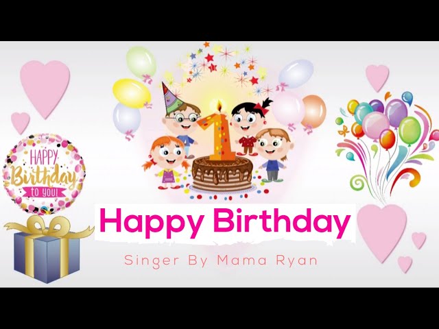 Happy Birthday Song | Happy Birthday To You | Lyrics class=