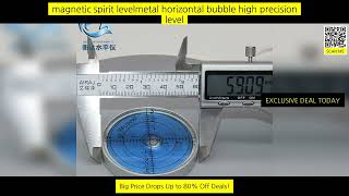 Magnetic Spirit Levelmetal Horizontal Bubble High Precision Level Bubble Round Update