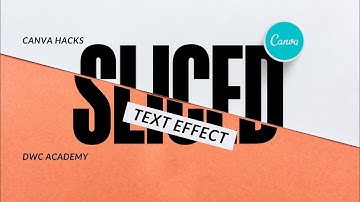 New Canva Tricks - How To Slice A Text In Canva | Must Watch