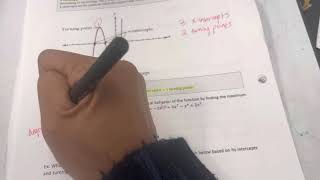 Relationship between Turning Points, Degrees, and X-Intercepts