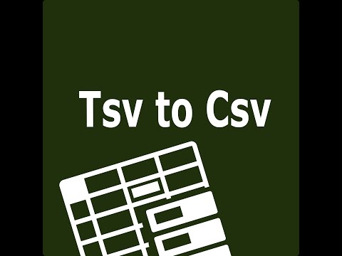 Tsv To Csv