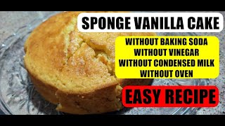 Super Soft Vanilla Cake | गारंटी है रुई जितना सॉफ्ट और स्पंजी केक घर की चीजों से - Zayka Indore Ka