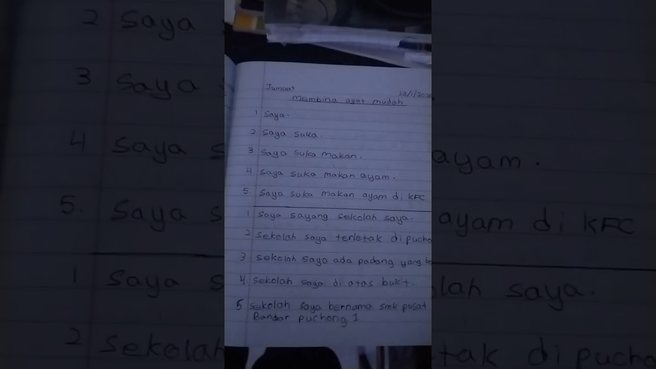 I do homework in school