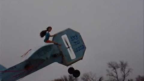 RCDOX 2010 KEYTOLEARN Barbie rides RC Plane SHORT