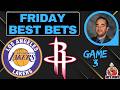 Lakers vs Rockets 4/24/26 NBA Playoff Best Bet - NBA Picks and Predictions - Robert Ferringo