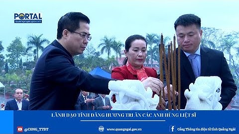 Lãnh đạo tỉnh dâng hương tri ân các Anh hùng Liệt sĩ