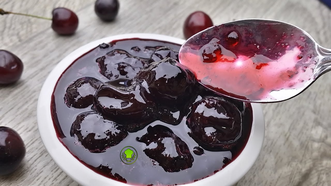 مربى الكرز في المنزل واطيب من الجاهز .طريقة روعه