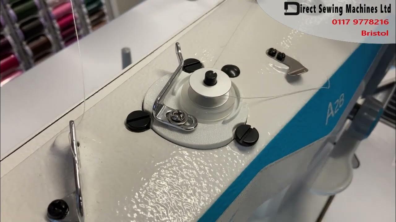 Bobbin Winding - Lockstitch Industrial Machine - YouTube