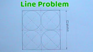 HOW TO DRAW LINE PROBLEM 7 || line problem || engineering drawing || technical drawing
