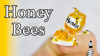 My FAVORITE Design EVER! Honeycomb and Bees Acrylic Nail Art Tutorial