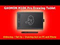 🎨 GAOMON M10K PRO Drawing Tablet / Unboxing / Set Up / Demo