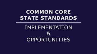K TO TWELVE Water Cooler Network | Common Core Panel