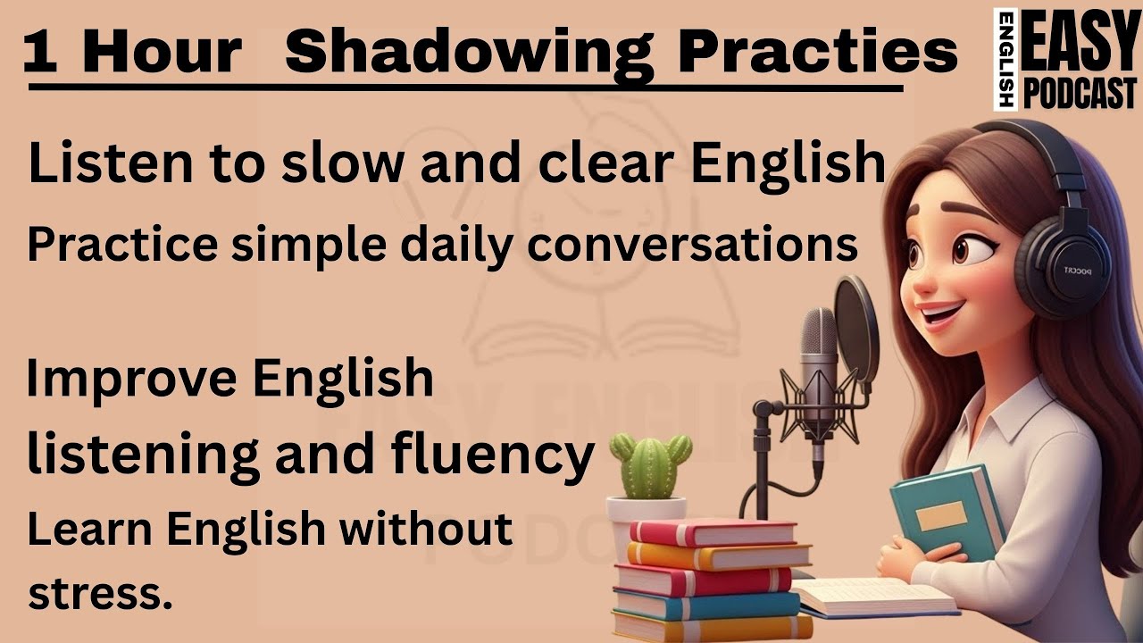 One Hour Easy English Podcast | Listening & Speaking Practice | A1–A2