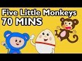Five Little Monkeys Jumping on the Bed! and More | 52 Nursery Rhyme Cartoons from Mother Goose Club