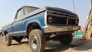 1974 High Boy  f250  4x4  truck restoration  setting for years  will it start