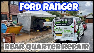 Smart repair Ford Ranger rear quarter repair