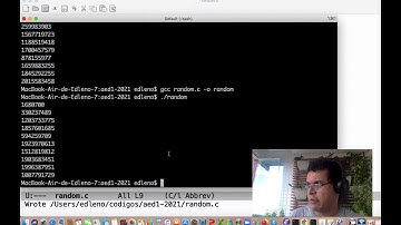 AED1 Aula 38: Usando rand e srand para gerar números pseudoaleatórios. Usando time como semente