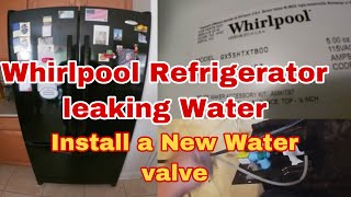 How to Fix Whirlpool Refrigerator Ice Maker Overfilling | Leaking Water in Freezer| Model GX5STXTB00