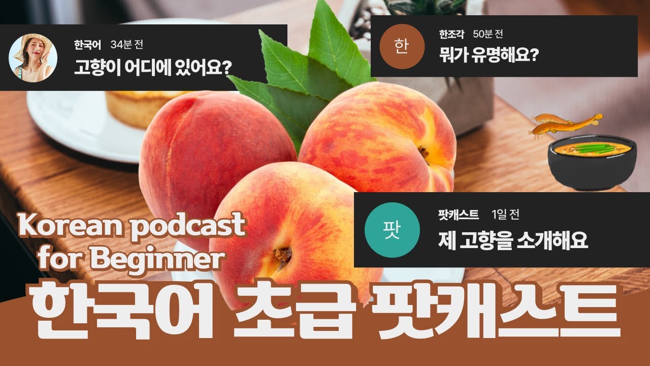 CC:ENG 【Podcast for Beginners】 한국어 초급 팟캐스트 16 고향 소개 Introduce my hometown