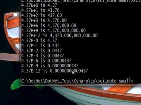 C# Edge 107 -  C# Scientific Notation for small numbers