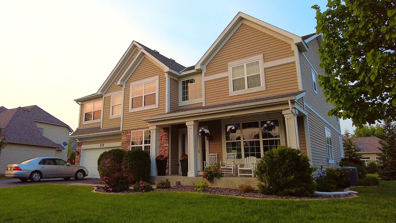 Sunset Walk in an American Neighborhood