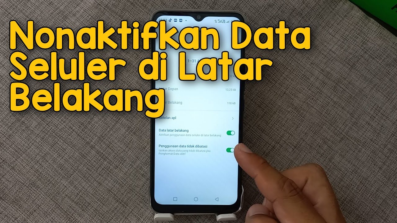 Cara Menonaktifkan Paket Data Aplikasi di Latar Belakang di HP Infinix