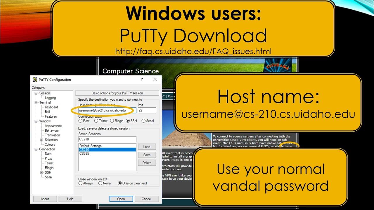 CS210 Connecting To Server - YouTube